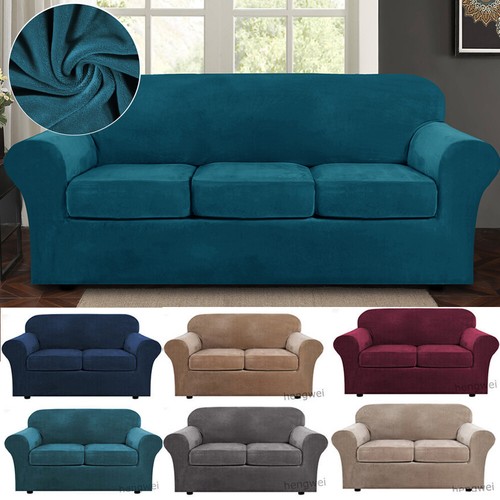 Stretch velvet sofa - stretch,