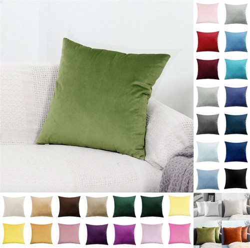 Plush velvet cushion covers - cushion,