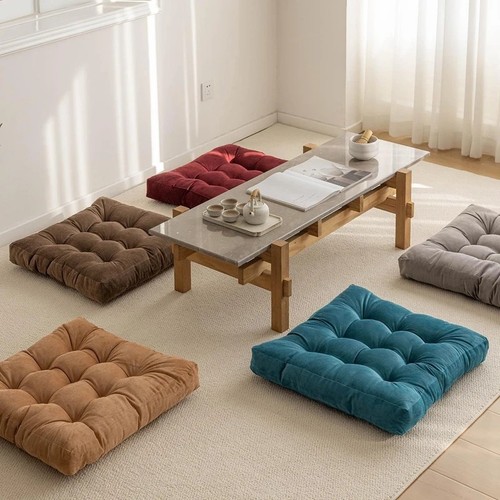 Square floor pillow - floor, cushion
