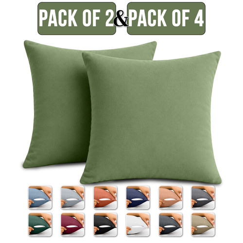 Plain dyed cushion cover - 2, &