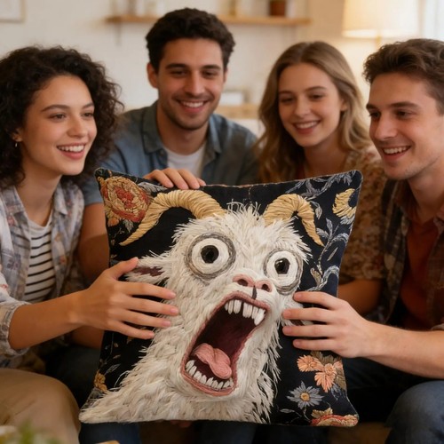 Screaming goat couch - screaming,