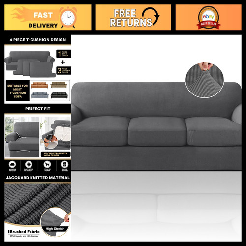 Cushion sofa slipcover - slipcover, set