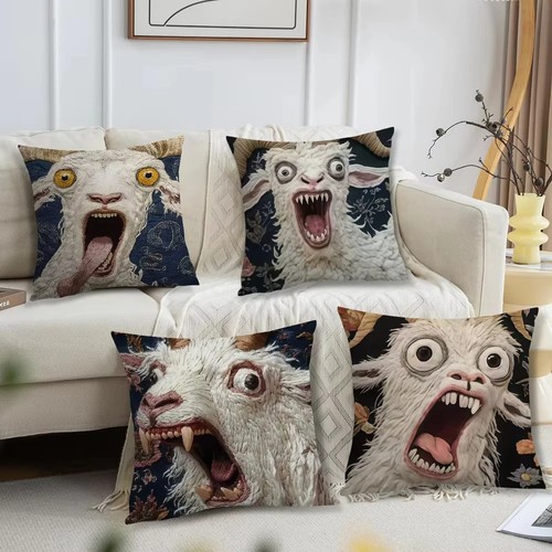 Surreal art screaming goat - art,