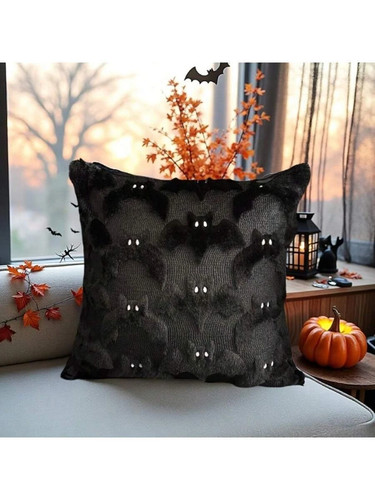 Halloween bat pillow - halloween,