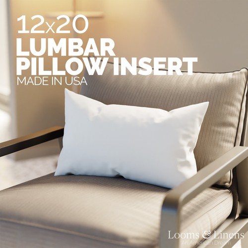 Lumbar pillow inserts - 20",