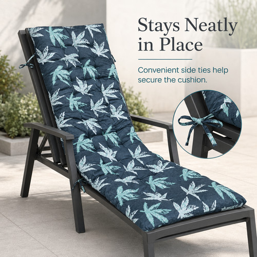 Dark green outdoor chaise - dark,