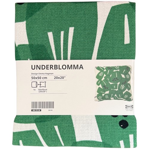 Ikea underblomma green white - green,