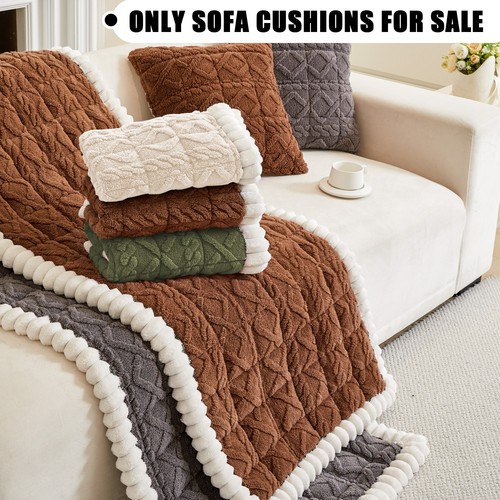 Pet plush sofa cover geometric