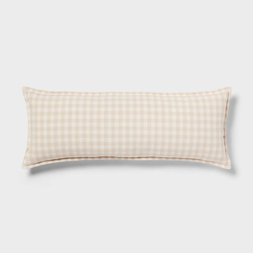 Gingham oblong dec pillow - gingham,