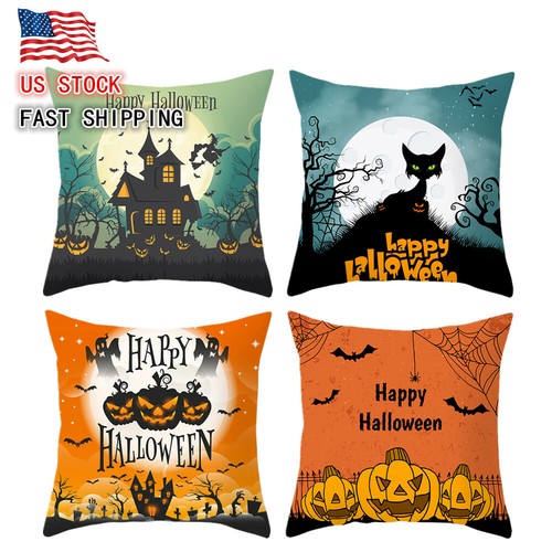 4pcs halloween pillow case - 4pcs,