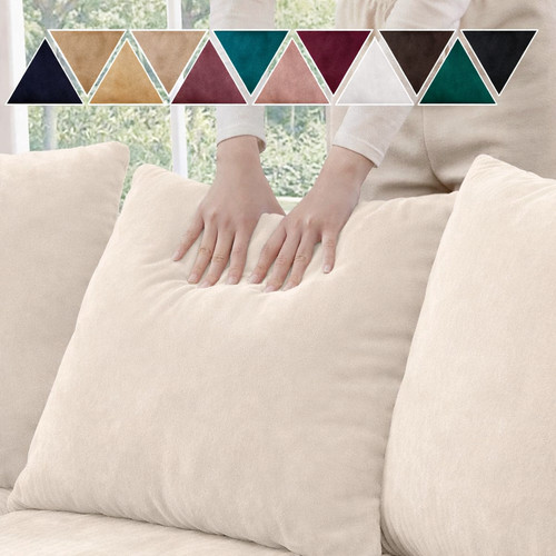 Velvet cushion covers - velvet, or