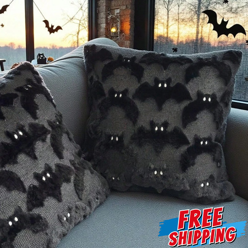 Bat throw pillow cover 18x18 - bat,